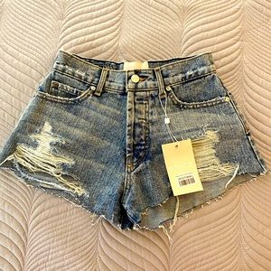 REVICE distressed jean shorts. NWT made in LA. SIZE 24